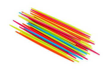 colorful plastic toothpics