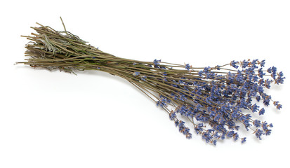 Obraz premium dried lavender isolated on white background
