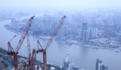 China Shanghai city panorama