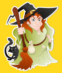 Witch Woman Illustration