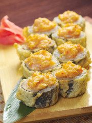 Japanese fried tempura  sushi