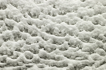 Pretty pattern formed by winter snow