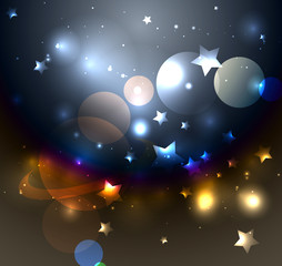 Abstract Lights Space Background