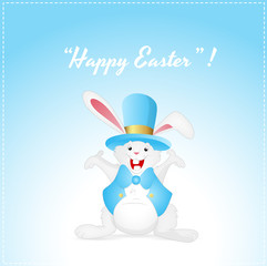 Happy Bunny Easter Concept Vector