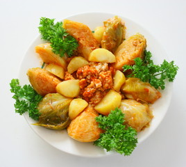 choux cuisinés,potée auvergnate