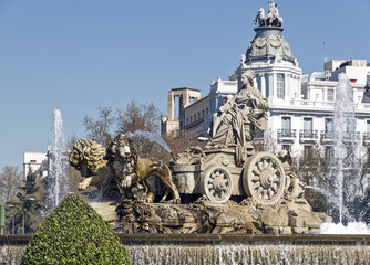 Obraz premium Cibeles Fountain in Madrid