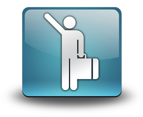 Light Blue 3D Effect Icon 