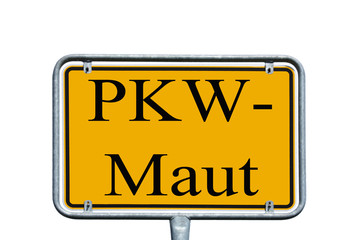 Schild - PKW Maut