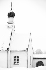 Small Otrhodox church in winter