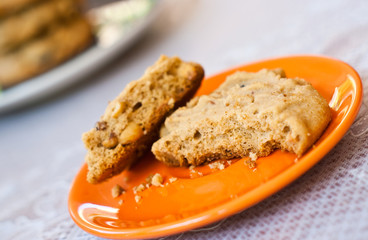 soft cookies with cashew nut anf rasin