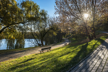 Autumn landscape in the park