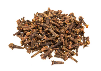 Carnation (spices) isolated on white background