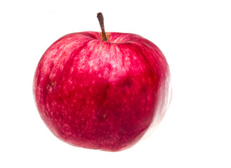 Red apple isolated on white background