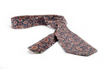 Luxury tie on white background