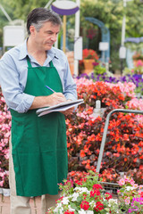 Man doing stocktaking