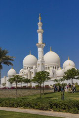 Fototapeta na wymiar Sheikh Zayed Grand Mosque, Abu Dhabi, Zjednoczone Emiraty Arabskie