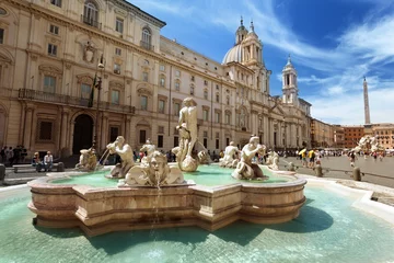Fotobehang Piazza Navona, Rome. Italië © Iakov Kalinin