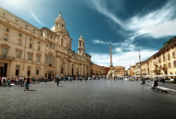 Fototapeta na wymiar Piazza Navona, Rzym. Włochy.