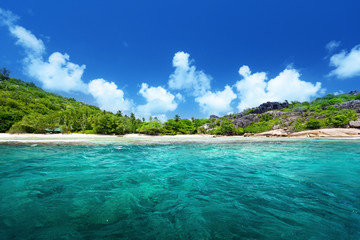 beach and perfect sunny day, Seychelles