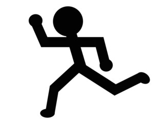 走る人のイラスト