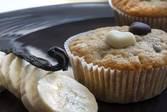 Bananenmuffins mit Bourbonvanille