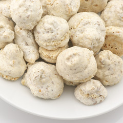 Almond cookies on plate