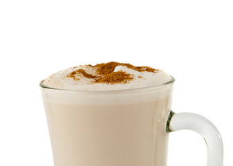 Latte coffee isolated
