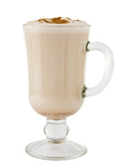Latte coffee isolated