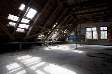 An abandoned building in Berlin, Germany