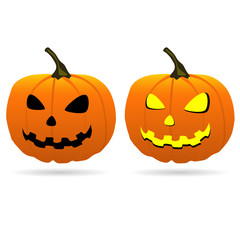 pumpkin for Halloween vector illustration