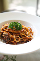 spaghetti beef bolognese
