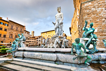 Fountain of Neptune on Piazza della Signoria in Florence, Italy © JFL Photography