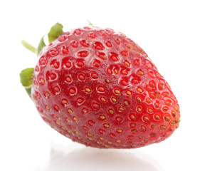sweet ripe strawberry isolated on white