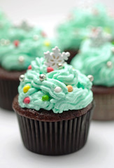 Christmas cupcakes