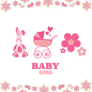 greeting card for baby girl