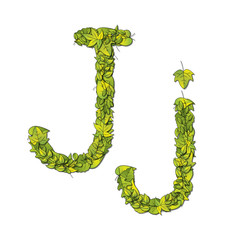 Eco Font Letter J