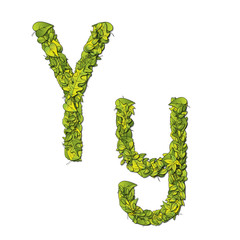 Eco Font Letter Y