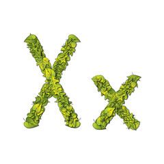 Eco Font Letter X