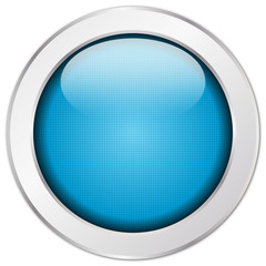 Blauer Button rund Struktur