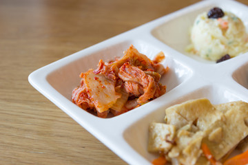 Kimchi set of korea food