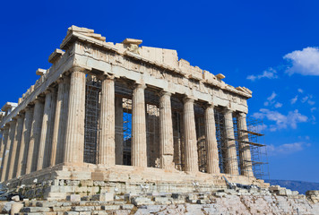 Obraz premium Parthenon świątynia w Akropolu w Ateny, Grecja