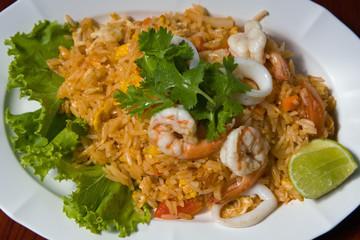 Rice with seafood