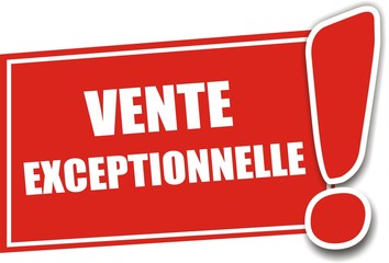 étiquette vente exceptionnelle