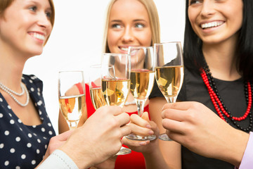 Happy people at party