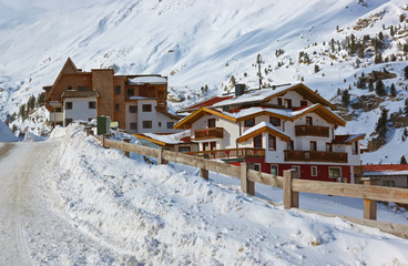 Mountain ski resort Obergurgl Austria