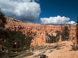 Bryce canyon et nuage blanc