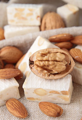 nougat with walnut