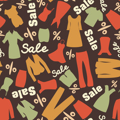 Retro pattern of clearance sale