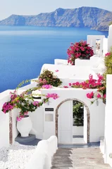 Foto op Plexiglas Santorini Oia dorp op het eiland Santorini, Griekenland