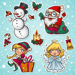 Cute Christmas characters